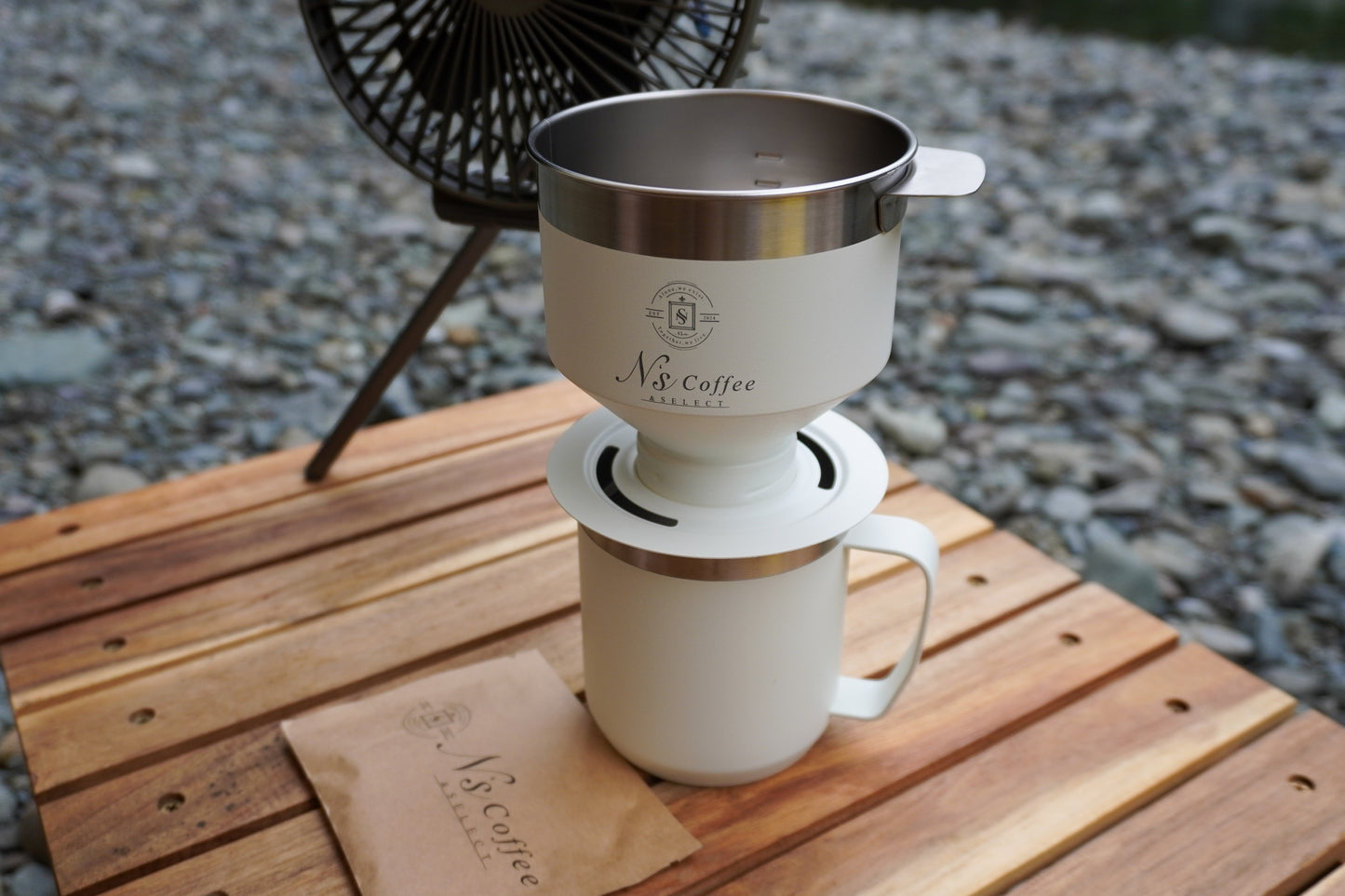 N's ステンレスドリッパー・タンブラーセット 室内・屋外どこでも使える